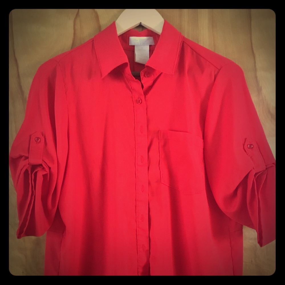 Red blouse